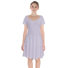 Orchid Hush Purple	 - 	short Sleeve Bardot Dress