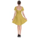 Metallic Gold	 - 	Short Sleeve Bardot Dress View2