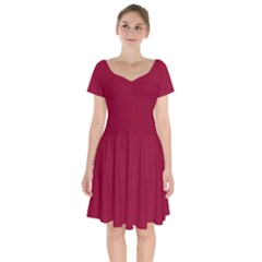 Jester Red	 - 	short Sleeve Bardot Dress