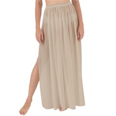 Frosted Almond Brown	 - 	maxi Chiffon Tie-up Sarong by ColorfulWomensWear