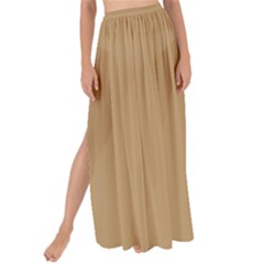 Fallow Brown	 - 	maxi Chiffon Tie-up Sarong by ColorfulWomensWear