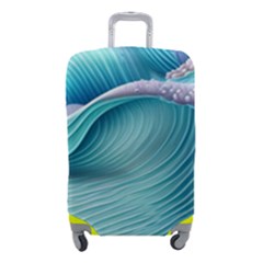 Pastel Sea Waves Luggage Cover (small) by GardenOfOphir