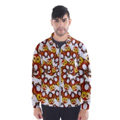 Owl Animal Bird Nature Feather Eyes Plumage Men s Windbreaker