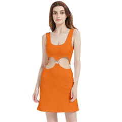 Just Orange	 - 	velour Cutout Dress by ColorfulDresses