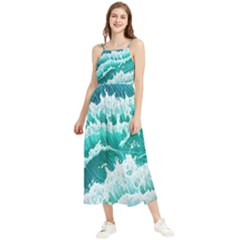 Waves On The Ocean Ii Boho Sleeveless Summer Dress by GardenOfOphir