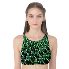 Bottles Green Drink Pattern Soda Refreshment Tank Bikini Top