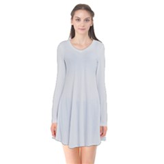 Pearl River Grey	 - 	long Sleeve V-neck Flare Dress