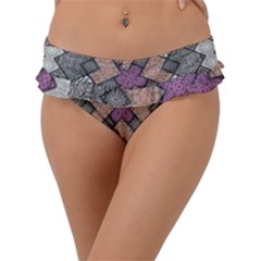 Mandala Decoration Floral Flower Indian Design Frill Bikini Bottoms