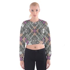 Mandala Decoration Floral Flower Indian Design Cropped Sweatshirt