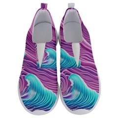 Pink Water Waves No Lace Lightweight Shoes by GardenOfOphir