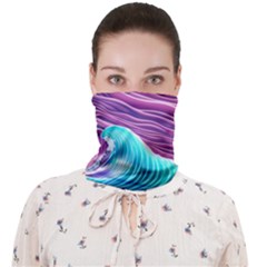 Pink Water Waves Face Covering Bandana (adult) by GardenOfOphir