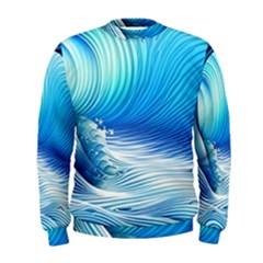 Nature s Beauty; Ocean Waves Men s Sweatshirt by GardenOfOphir
