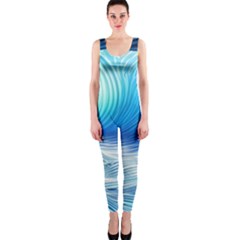 Nature s Beauty; Ocean Waves One Piece Catsuit by GardenOfOphir