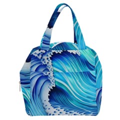 Blue Water Reflections Boxy Hand Bag by GardenOfOphir