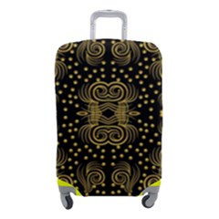 Pattern Seamless Gold 3d Abstraction Ornate Luggage Cover (small)