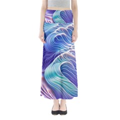 Majestic Ocean Waves Full Length Maxi Skirt by GardenOfOphir