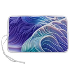 Majestic Ocean Waves Pen Storage Case (m) by GardenOfOphir