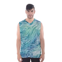 Wave Of The Ocean Men s Basketball Tank Top by GardenOfOphir