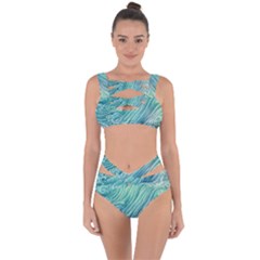 Wave Of The Ocean Bandaged Up Bikini Set  by GardenOfOphir