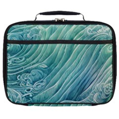 Wave Of The Ocean Full Print Lunch Bag by GardenOfOphir