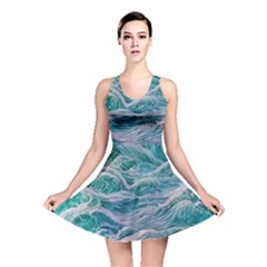Waves Of The Ocean Ii Reversible Skater Dress by GardenOfOphir