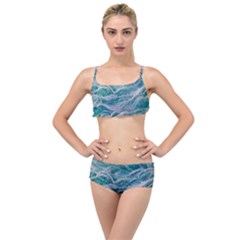 Waves Of The Ocean Ii Layered Top Bikini Set by GardenOfOphir