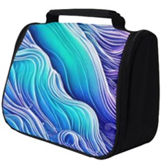 Ocean Waves In Pastel Tones Full Print Travel Pouch (big) by GardenOfOphir