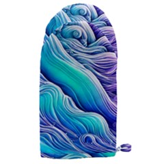 Ocean Waves In Pastel Tones Microwave Oven Glove