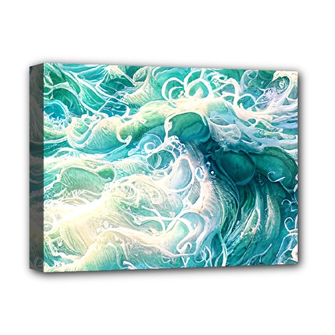 The Endless Sea Deluxe Canvas 16  X 12  (stretched)  by GardenOfOphir