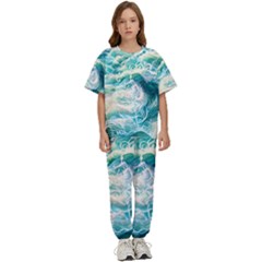 The Endless Sea Kids  Tee And Pants Sports Set by GardenOfOphir