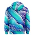 Ocean Waves In Pastel Tones Men s Zipper Hoodie View2