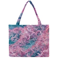 Ocean Waves In Pink Ii Mini Tote Bag by GardenOfOphir