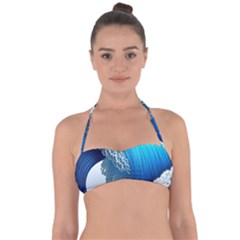 The Power Of The Ocean Halter Bandeau Bikini Top