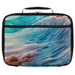 Waves Of The Ocean Full Print Lunch Bag by GardenOfOphir