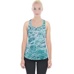 Nature Ocean Waves Piece Up Tank Top by GardenOfOphir