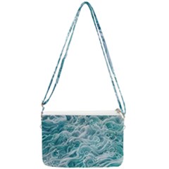 Nature Ocean Waves Double Gusset Crossbody Bag by GardenOfOphir