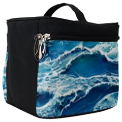 Summer Ocean Waves Make Up Travel Bag (big) by GardenOfOphir