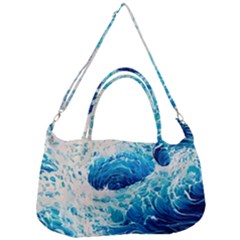 Abstract Blue Ocean Wave Ii Removal Strap Handbag by GardenOfOphir