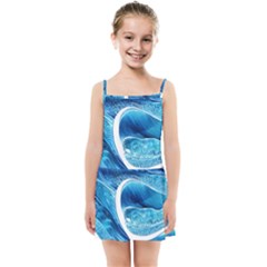 Blue Wave Kids  Summer Sun Dress by GardenOfOphir