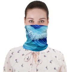 Waves Blue Ocean Face Covering Bandana (adult) by GardenOfOphir