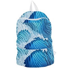 Beach Wave Foldable Lightweight Backpack by GardenOfOphir