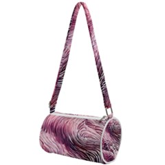 Abstract Pink Ocean Waves Mini Cylinder Bag by GardenOfOphir