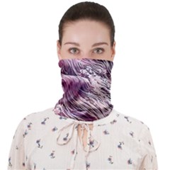 Abstract Pink Ocean Waves Face Covering Bandana (adult)