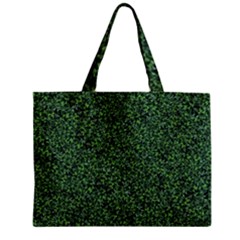 Leafy Elegance Botanical Pattern Zipper Mini Tote Bag by dflcprintsclothing