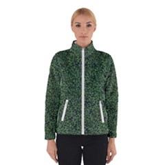 Leafy Elegance Botanical Pattern Women s Bomber Jacket by dflcprintsclothing