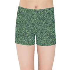 Leafy Elegance Botanical Pattern Kids  Sports Shorts by dflcprintsclothing