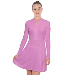 Soft Pink	 - 	long Sleeve Panel Dress