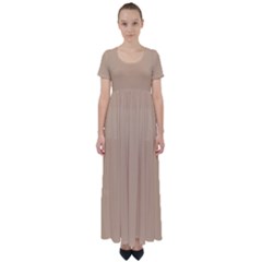 Sheepskin	 - 	high Waist Short Sleeve Maxi Dress