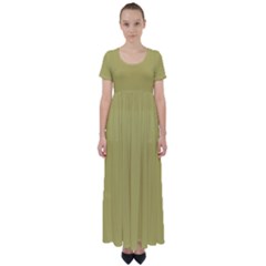 Ginger	 - 	high Waist Short Sleeve Maxi Dress by ColorfulDresses