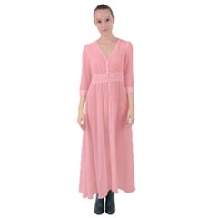 Light Pink	 - 	button Up Maxi Dress by ColorfulDresses